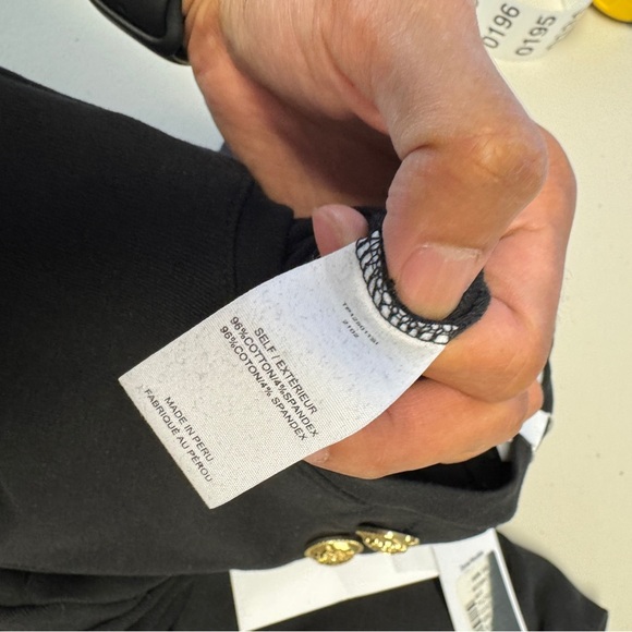 Derek Lam 10 Crosby Black Sleeveless Twist Front Mini Dress Gold Button Detail S - Picture 11 of 12